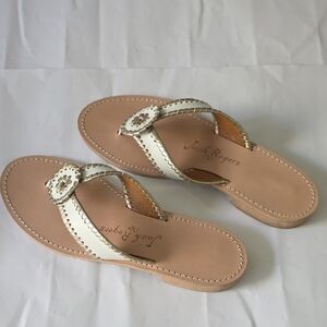 Jack Rogers Women's Cream and Tan Sandals